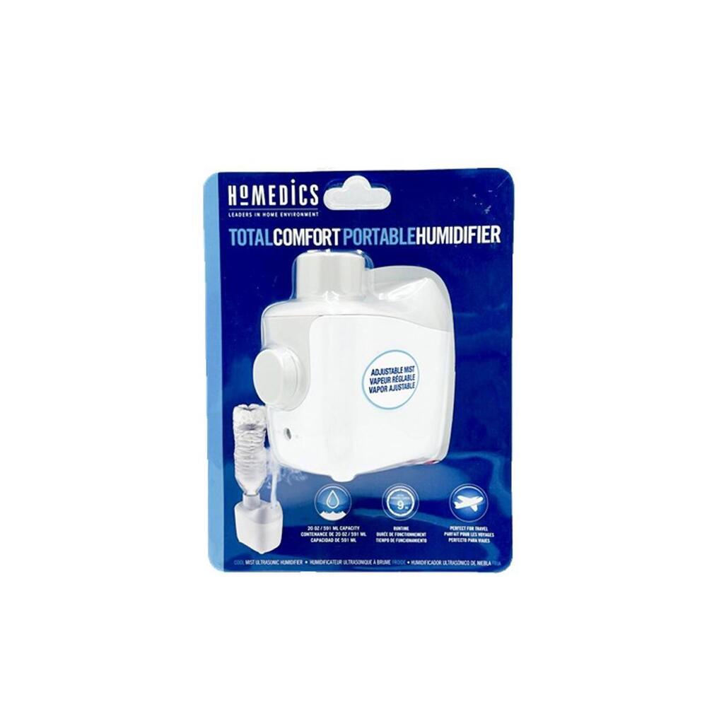 New Homedics Total Comfort Cool Mist Water bottle Portable Travel Humidifier